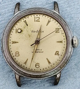 mens Vintage Westclox Manual Wind Germany Movement 7J Jewels Old Watch Parts lot - Picture 1 of 2