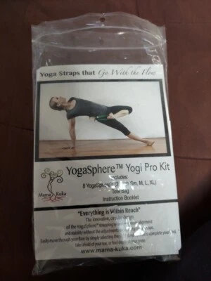 NUEVO Juego de 8 correas de yoga Mama Kuka ProKit (2 Ea: S, M, L, XL) Foto 1 de 3