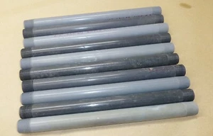 Lot of 10 - 1/2" x 10-1/2" schedule 80 threaded PVC nipple pipe - Picture 1 of 2