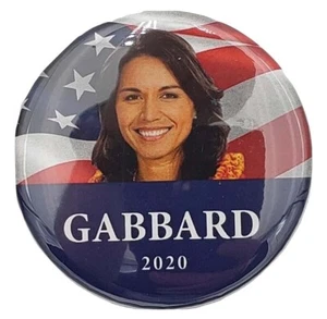 2020 Tulsi Gabbard Demcoratic Campaign Button - Picture 1 of 1