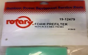 Prefiltro de espuma ROTARY 12479 reemplaza a Briggs & Stratton 792303 (B5) - Imagen 1 de 3