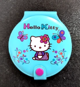 Hello Kitty Blue Compact Mirror & Post It Notes Vinyl 2005 Sanrio - Picture 1 of 6