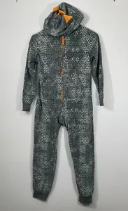 Cat & Jack DINOSAUR PAJAMAS  One Piece  With Dino Hood Size Small - Picture 1 of 13