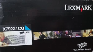 Lexmark X792X1CG, Original Cyan - Laser Toner Cartridge, X792, Genuine * OVP - Afbeelding 1 van 5