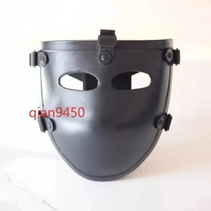 US Half Face Tactical Mask Level 3A Black Outdoor Protective Cosplay Stab Proof - Picture 1 of 8