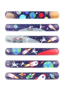 SPACE! Slap Band Snap Armband Kinder Party Tasche Gastgeschenk Strumpf Füller Beute Geschenk - Bild 1 von 1