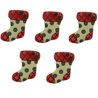Old Fashion Stockings 4137 - Buttons Galore - Christmas - Craft Sew Scrap - Image 1 of 2