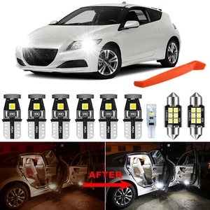 15x LED Interior Lights Kit for Honda CR-Z CRZ 2010-2016 White LED Bulbs + Tool - Picture 1 of 9