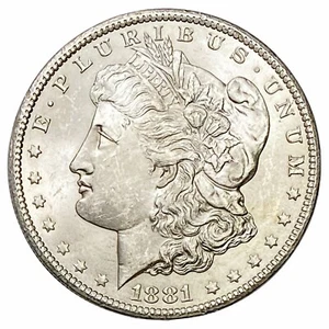 1881-CC $1 dólar Morgan brillante sin circular semillave Carson City como nuevo - Imagen 1 de 3