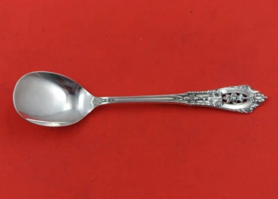 Rose Point by Wallace Sterling Silver Sherbet Spoon original 5 1/8" - Image 1 of 2