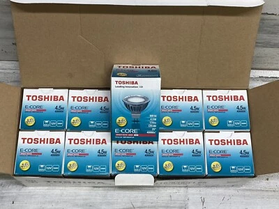 Светодиодная лампа TOSHIBA 5MR16/835/FL25 MR16 4,5 Вт 3500K ярко-белая 12 В набор из 10 - Изображение 1 из 4