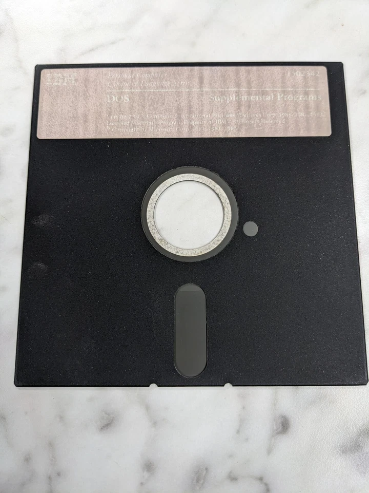 Vintage IBM DOS PERSONAL COMPUTER SOFTWARE SUPPLEMENTAL PROGRAMS 1502342 V2.10 - Image 1 of 3