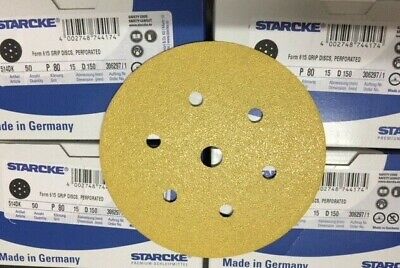 Sanding Discs Starcke Hook & Loop 150mm Grits 60-800 • 21.89£