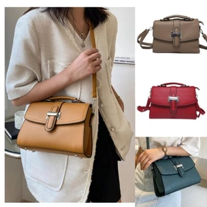 Bolso de Hombro Pequeño de Cuero Sintético con Cubierta de Cinturón Deco diseño Mujer Dama - Imagen 1 de 8
