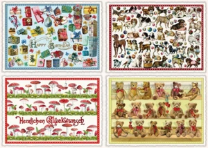 EDITION TAUSENDSCHÖN*Postkarte*Glitzer*Hunde*Teddys*Pilze*Geschenk&Geburtstag*A6 - Picture 1 of 5