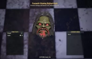 (Xbox) Fasnacht Glowing Bigfoot Mask - Picture 1 of 1