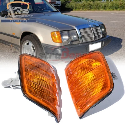Luces intermitentes ámbar esquina delantera L&R para 85-95 Mercedes Clase E W124 E300 Foto 1 de 4