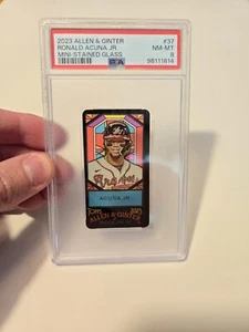 2023 Topps Allen & Ginter Ronald Acuna JR Mini Stained Glass #37 SSP /25 PSA 8 - Bild 1 von 5