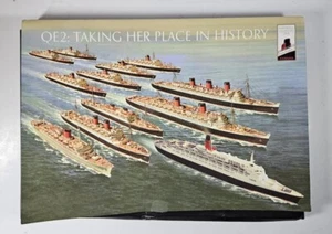 Cunard QE2:Taking Her Place In History 2008 Farewell Celebration Menu Collection - Picture 1 of 7