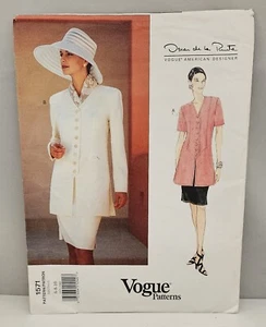 Vogue Sewing Pattern Women's Top & Skirt 1571 Oscar de la Renta 6-8-10 UNCUT - Picture 1 of 5