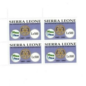 VINTAGE CLASSICS - Sierra Leone 1815 Rotary International - Block Of 4 -MNH - Picture 1 of 1