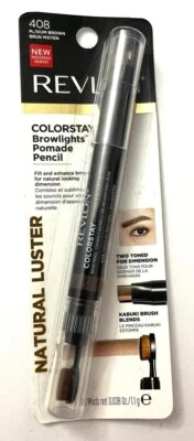 Revlon Colorstay Browlights Pomade Pencil, 408 Medium Brown - Image 1 of 3