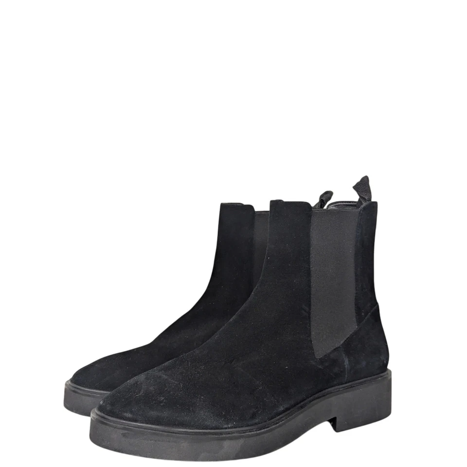 Nuevo Stuart Weitzman Henley Chelsea Botín en Negro Ante Elástico sin Cierres - Imagen 1 de 4