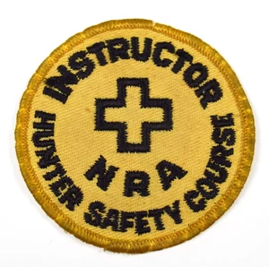 Vintage NRA Hunter Safety Instructor patch embroidered sew on - Picture 1 of 6