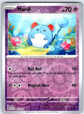 Marill Common from SV05: Temporal Forces 064/162 LP - Image 1 of 2