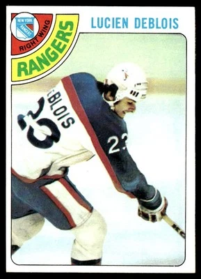 1978-79 Topps #136 Lucien DeBlois New York Rangers Rookie Hockey Card - Image 1 of 2