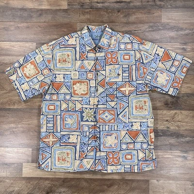 Bamboo Cay Shirt Mens XL Hawaiian Floral Short Sleeve Button Up - Image 1 of 4