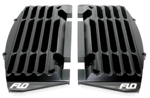 FlM. High Flow Radiator Braces Black For Yamaha YZ125 YZ250 FLO 753-2BLK - Picture 1 of 2