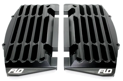 Protectores de radiador de alto flujo - Black Flo Motorsports FLO751BLK Foto 1 de 2