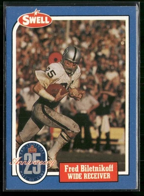 Fred Biletnikoff 1988 Swell Greats #141 Oakland Raiders - Image 1 of 2