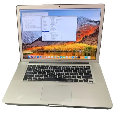 2011 MacBook Pro A1286 15'' Intel i7-2675QM@2.2GHz 8GB RAM 500GB HDD High Sierra - Image 1 of 4
