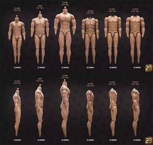 23Toys Muscular Male Action Figure Body BD001-6 for 12" Hot Toy Phicen Head 1/6 - Picture 1 of 13