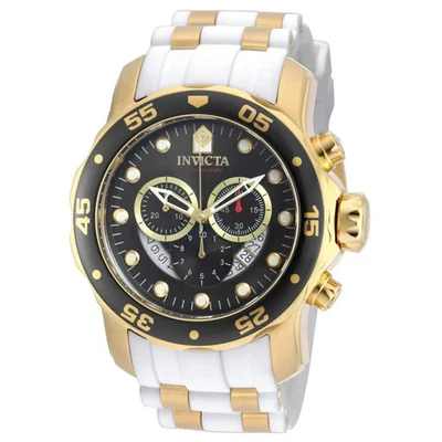 Invicta Men'S 20289 Pro Diver Chronograph Mother of Pearl White Polyurethane - Image 1 of 3