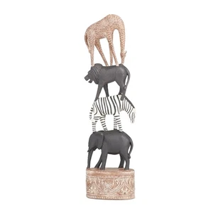 Polystone Safari Animals Decorative Sculpture Home Decor Statue, Accent Figur... - Picture 1 of 8