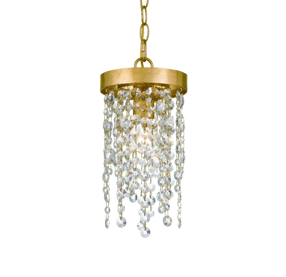 Crystorama Lighting Group WIN-610-CL-MWP Winham 7"W Cristal Mini - Dorado Foto 1 de 4