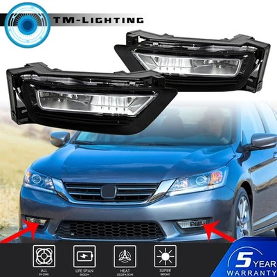 Conjunto de pares de luces antiniebla para parachoques delantero para Honda Accord 2013-2015 sedán Foto 1 de 4