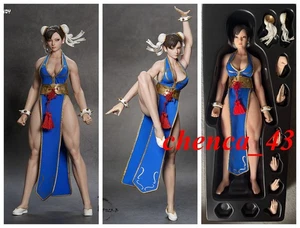 PLAY TOY P023B 1/6 Fighting Goddess Chun Li Female Action Figure Blue Ver. Model - Picture 1 of 13