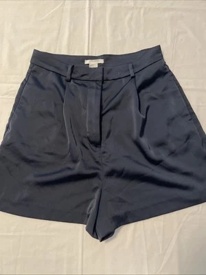 H&M 女式短裤 4 码海军蓝 — 第 1/4 张图片