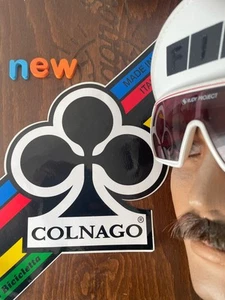 Vintage NOS VERY RARE COLNAGO SHOP DISPLAY Sticker Extra Large 38 X 21 Cm - Bild 1 von 2