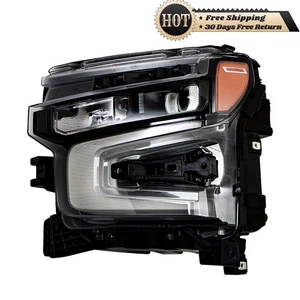 For Chevy Silverado 1500 ZR2 2022-2024 Headlight Left Side Black LED w/DRL - Picture 1 of 18