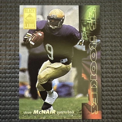 Steve McNair RC 1995 Collector's Edge Rookies etiqueta negra # 6 Foto 1 de 4