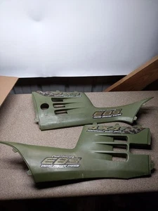 99 Polaris Sportsman 500 Left Right Side Panel Cover Shield Guard Shroud Green - Bild 1 von 4