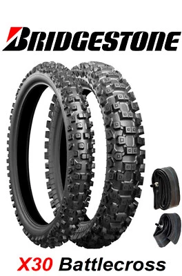 BRIDGESTONE X30 BATTLECROSS 80/100-21 & 100/90-19 Dirt Tire Set Off-Road YAMAHA - Image 1 of 3