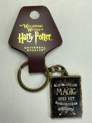 Wizarding World of Harry Potter Magic & Wand Rules Universal Studios Keychain - Image 1 of 4