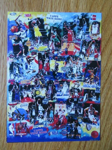 I LOVE THIS GAME Promo Post Card TIM DUNCAN JASON KIDD PAUL PIERCE YAO MING Cover