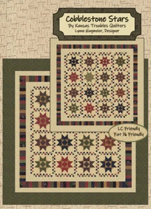 Quilt Pattern COBBLESTONE STARS Layer Cake Friendly KANSAS TROUBLES Through Year - Picture 1 of 4